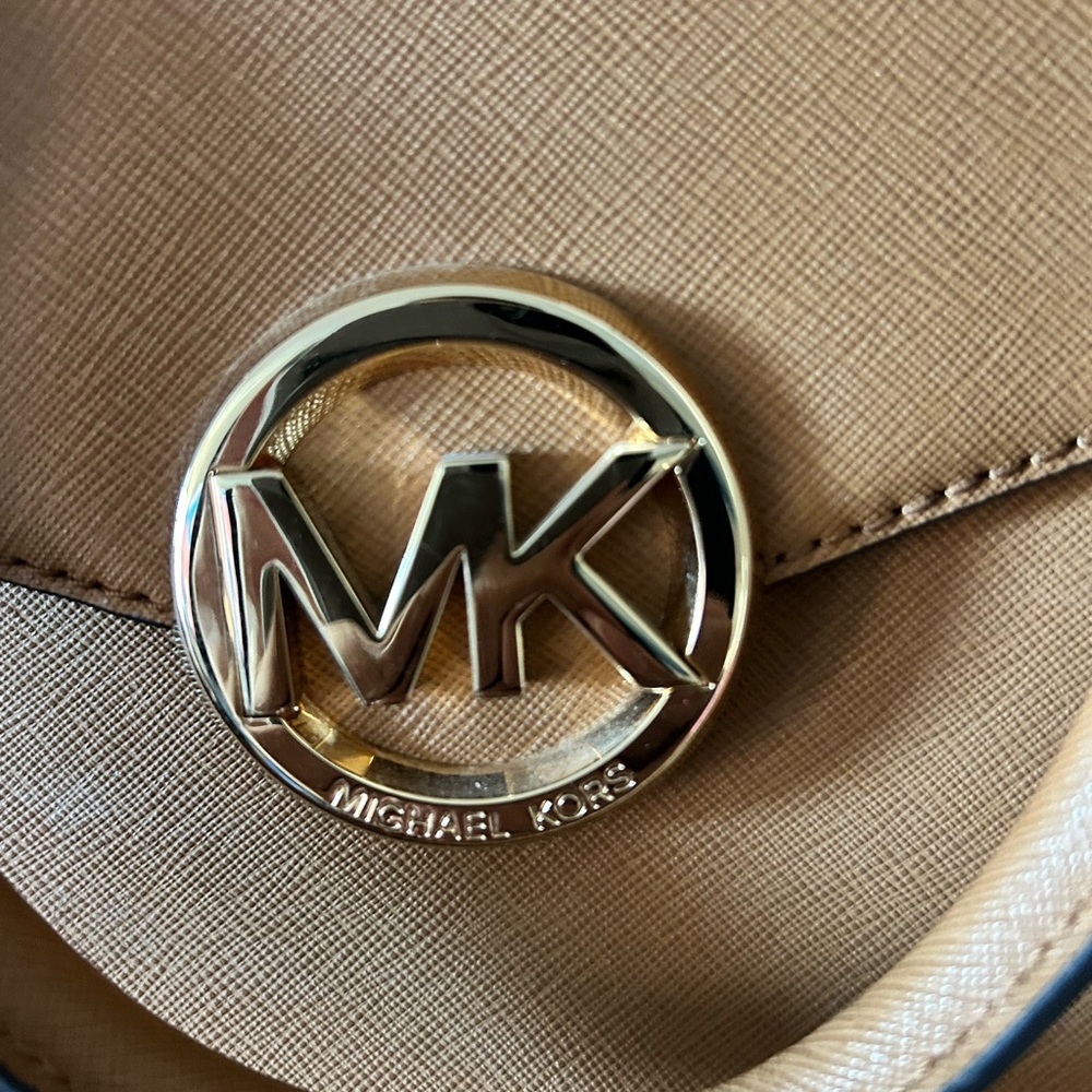 Michael Kors Tan Satchel with Gold Hardware - Picture 3 of 11